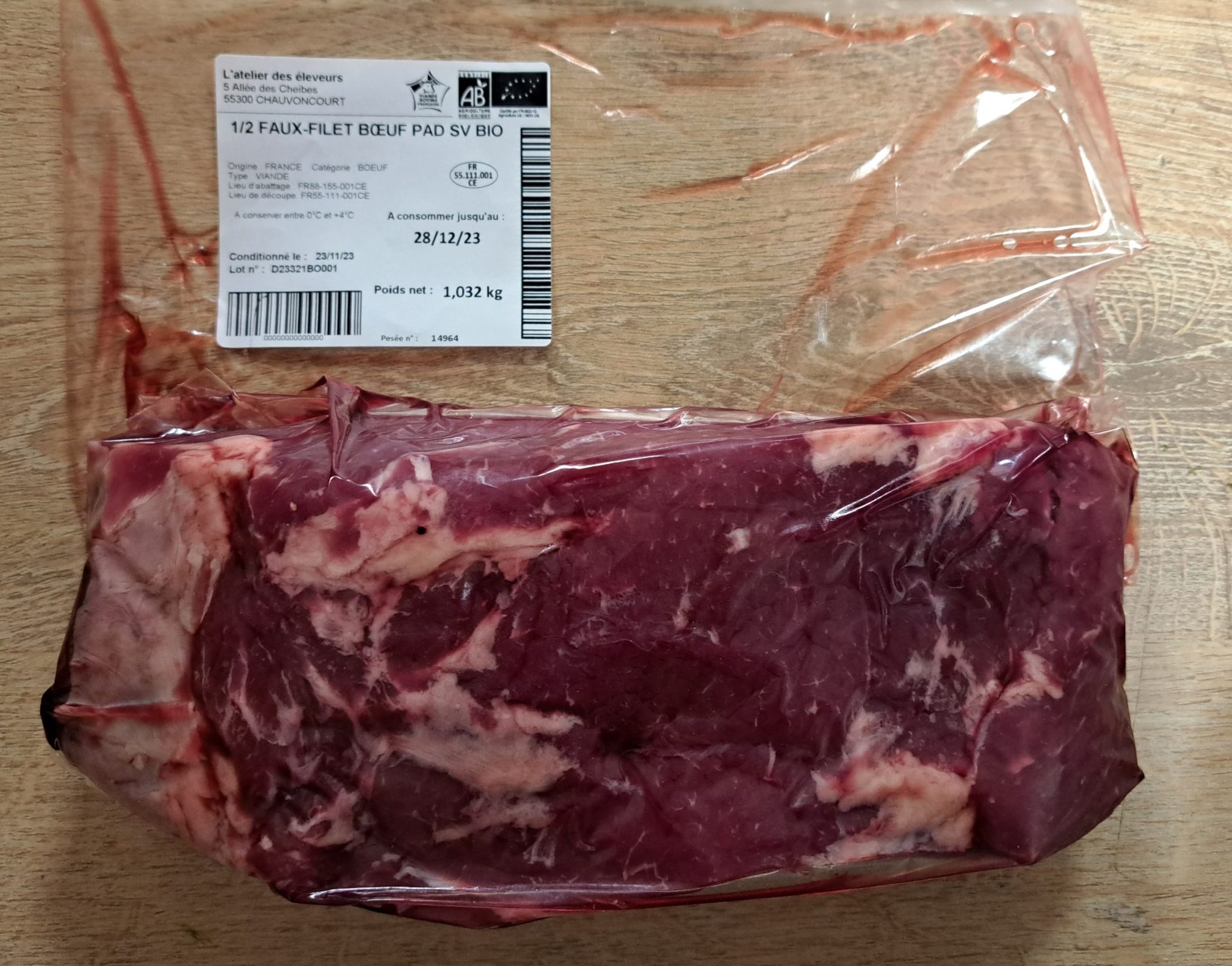 Faux-filet Bœuf Bio x1 – Image 2