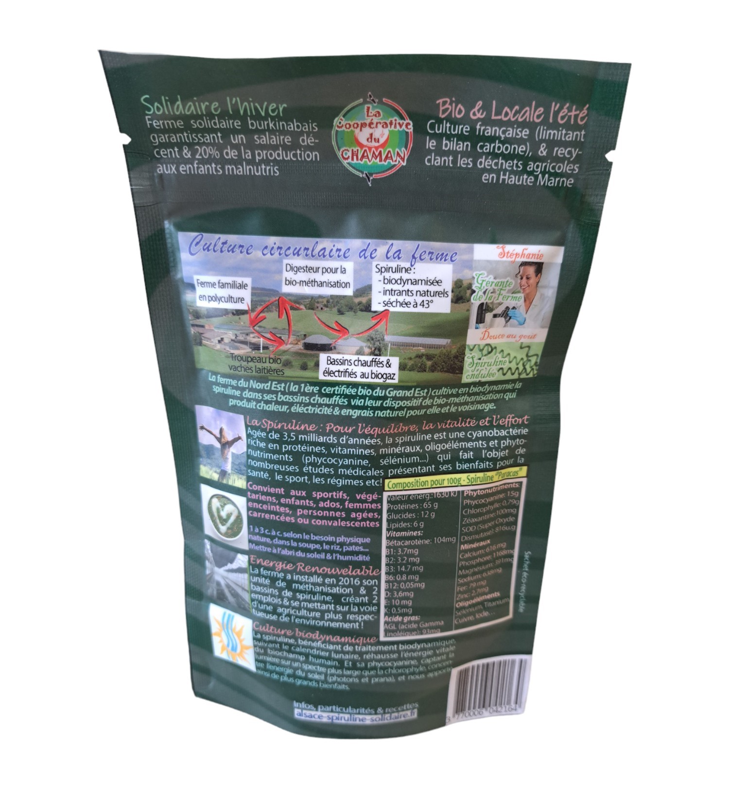 Spiruline Bio en comprimés 100g – Image 2