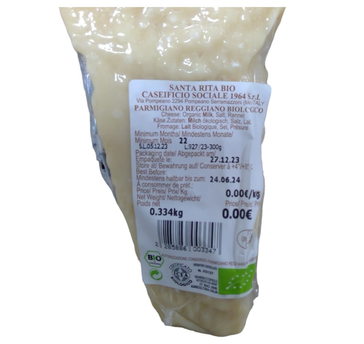 Parmesan Reggiano Bio Portion Environ 300g – Image 2