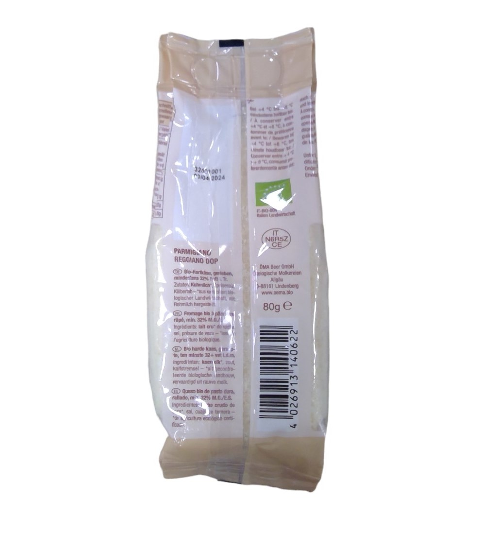 Parmesan Reggiano Rapé 80g – Image 2