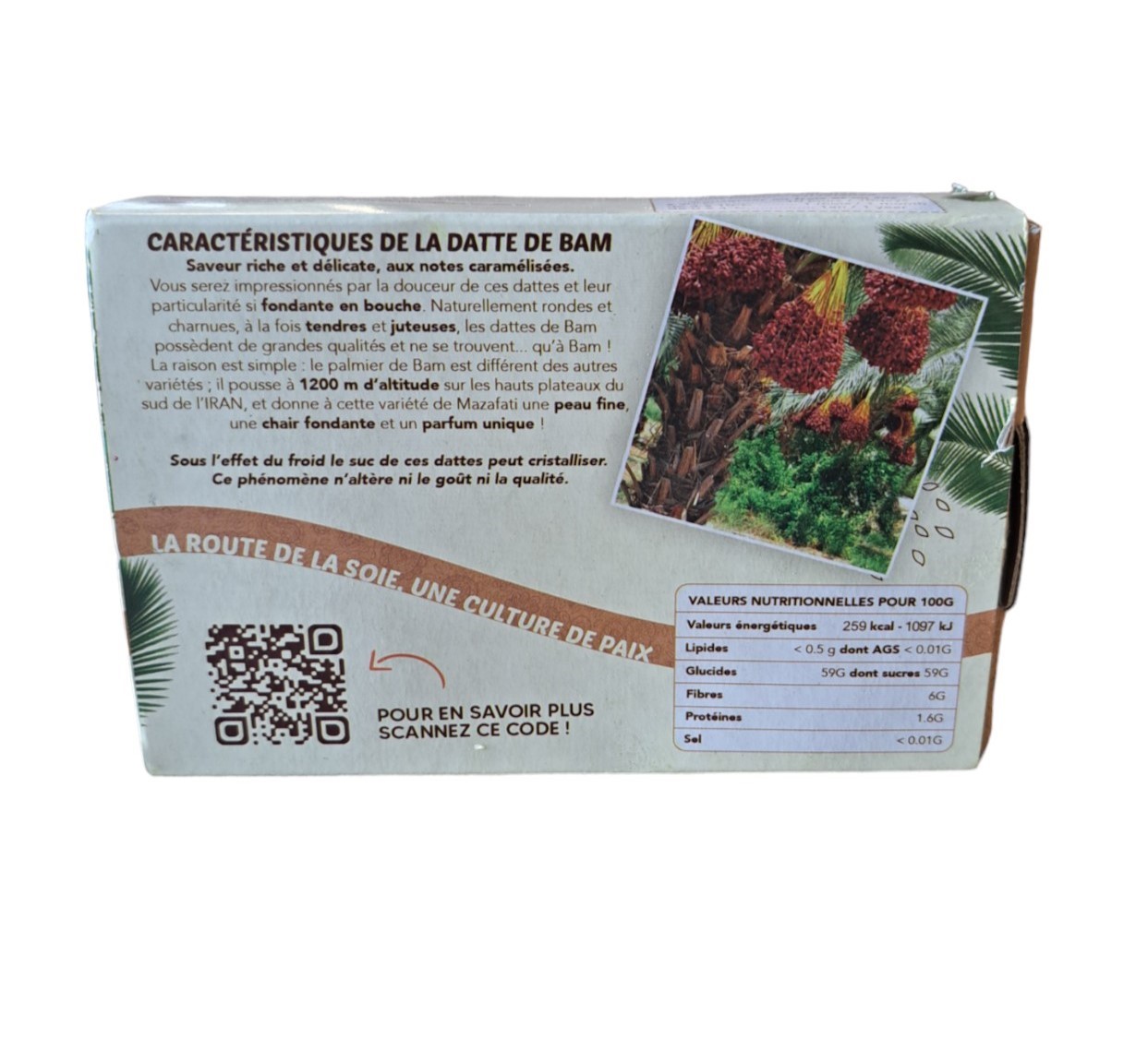Dattes Fraîches Bio Mazafati de Bam avec noyaux 250g – Image 2