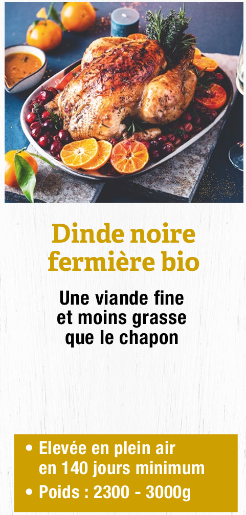 Dinde Noire Fermière Bio - 2,3kg à 3kg – Image 2